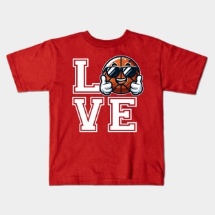 LOVE Basketball Thumbs Up Kids T-Shirt